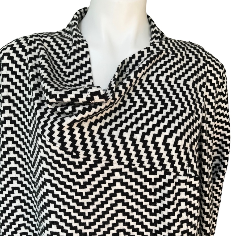 The Limited Chevron Convertible Cardigan Wrap Sweater, Sz XL - Picture 10 of 14